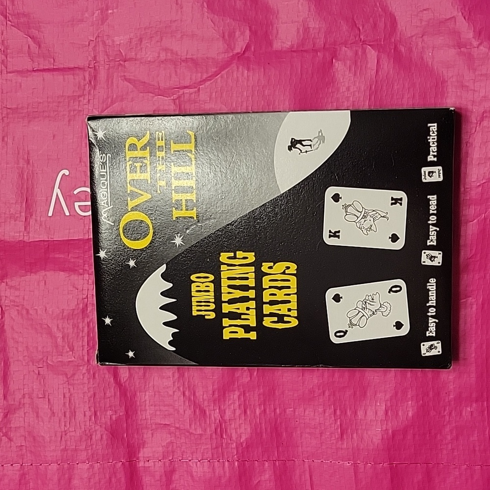 NWOT Over the Hill Jumbo Playing Cards